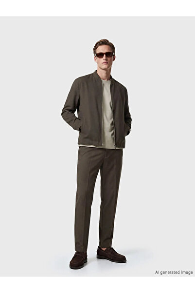 LC Waikiki Ανδρικό μπουφάν Χακί Standard Fit