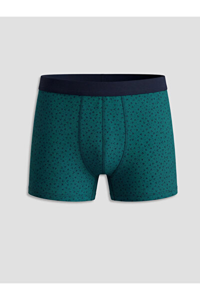 LC Waikiki Πράσινο Standard Fit Βαμβακερό Εύκαμπτο Ανδρικό Μποξεράκι, Συσκευα...
