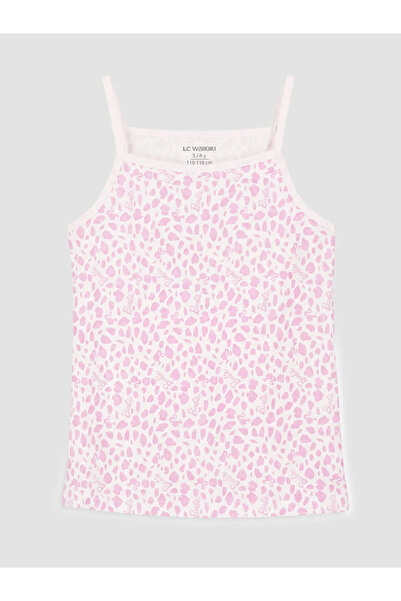 LC Waikiki Pink Barbie Printed Rope Strap Girls' Undershirt 2-Piece Set