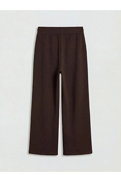 LC Waikiki Γυναικείο παντελόνι αθλητικό καφέ με ελαστική μέση, απαλό στο περι...