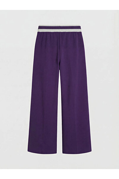 LC Waikiki Μωβ γυναικεία φόρμα με ελαστική μέση και απαλή υφή