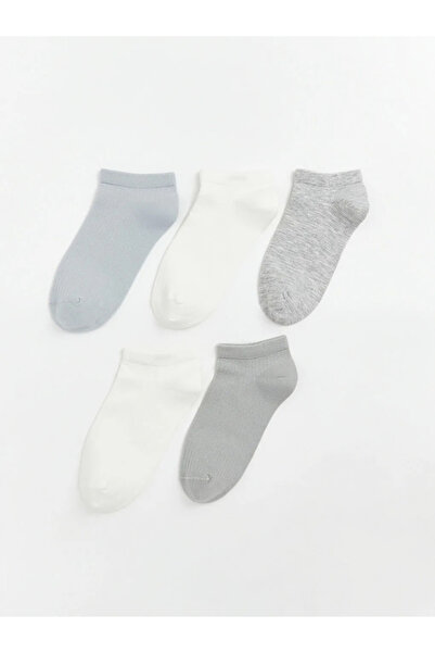 LC Waikiki Γκρι γυναικεία μποτάκια και κάλτσες, σετ 5 τεμαχίων