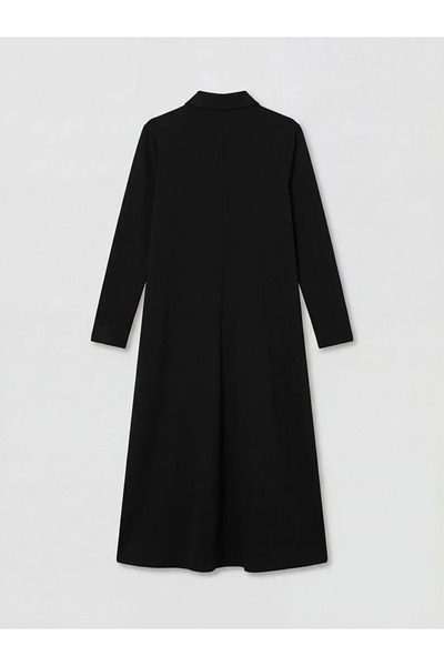 LC Waikiki Φόρεμα με μαύρο πουκάμισο με γιακά στη μέση