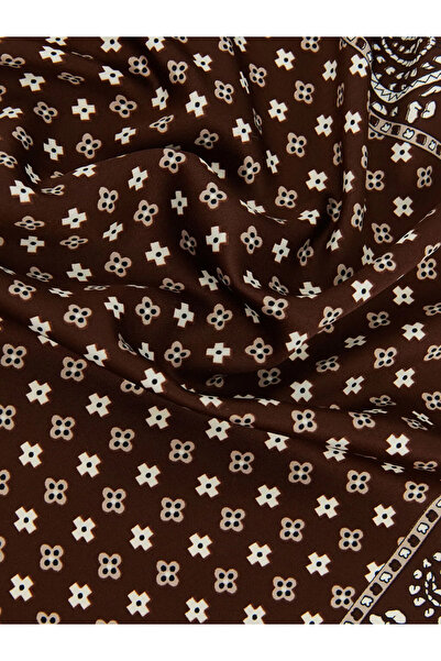 LC Waikiki Γυναικεία μπαντάνα με καφέ σχέδια, σετ 2 τεμαχίων