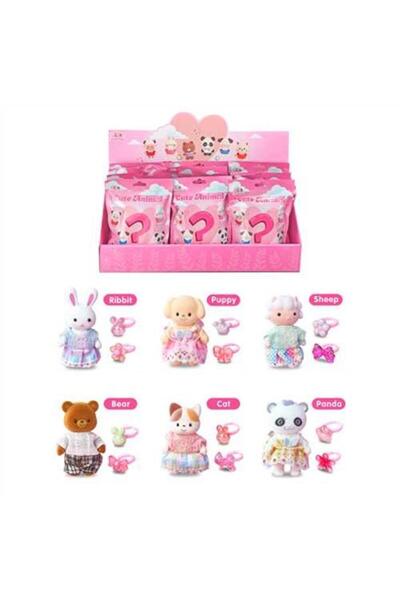 Banadabak Bay Dreamy Mini Tavşan Mu25002-6 Sürpriz Paket Figür Yüzük Seti 3+