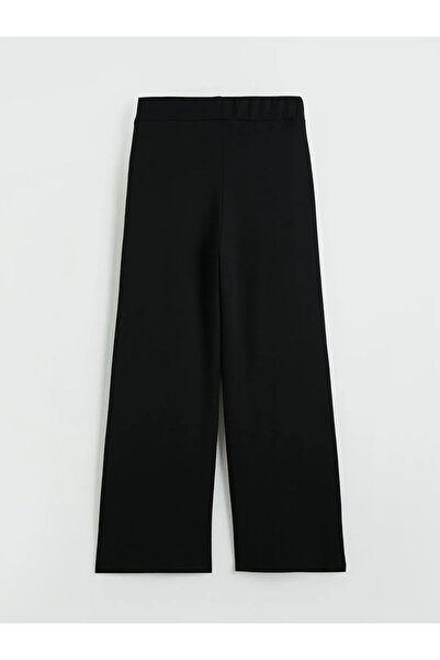 LC Waikiki Μαύρο Γυναικείο Παντελόνι Φόρμας Soft Touch Stone