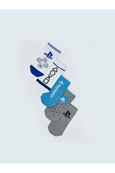LC Waikiki Μικτές κάλτσες-μποτάκια για αγόρια με σχέδια PlayStation, σετ 5 τε...