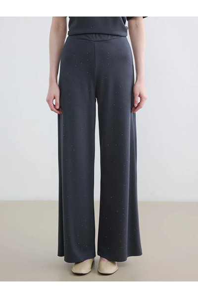 LC Waikiki Γυναικείο Φούτερ Ανθρακί Soft Touch Stone