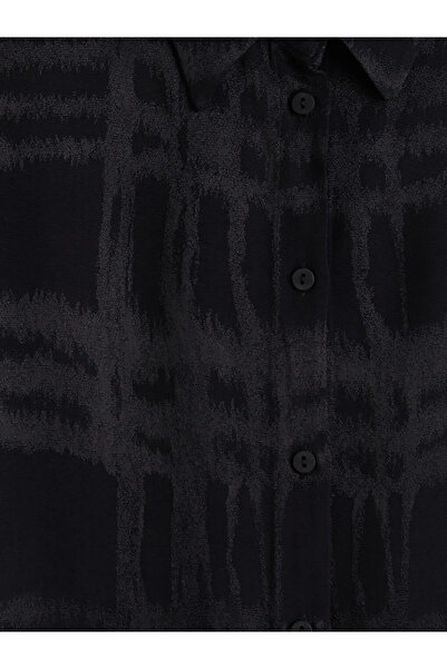 LC Waikiki Γυναικείο πουκάμισο με μαύρο σχέδιο