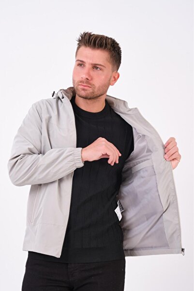 RUVEN TEKSTİL Ανδρικό παλτό ελαφρύ με κουκούλα