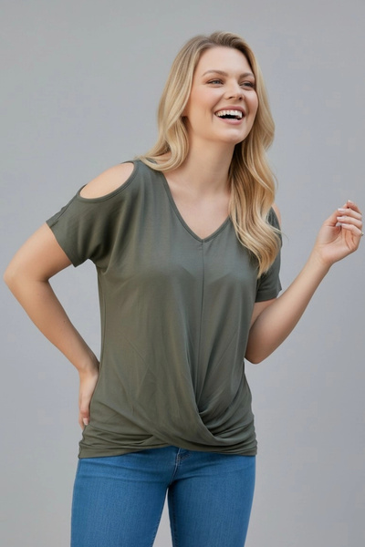 aytemas Μπλούζα με χαμηλό ώμο