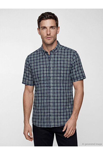 LC Waikiki Standard Fit Checkered Embroidered Men's Shirt from Uzg Store for ...