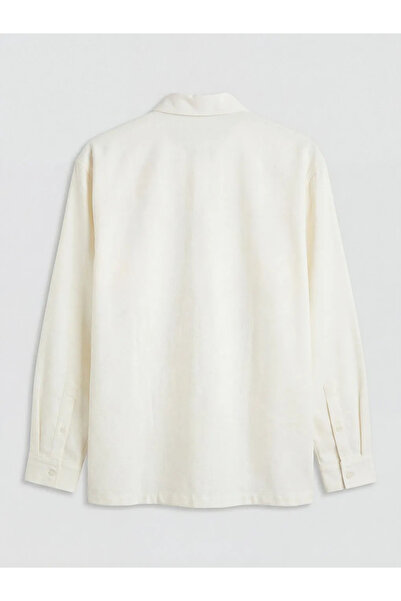 LC Waikiki Λευκό ανδρικό πουκάμισο Oxford σε κανονική γραμμή