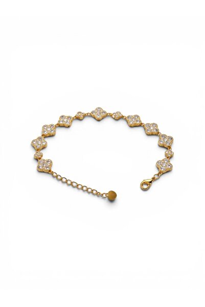 Swen Collection Gold Kaplama Yonca Bileklik