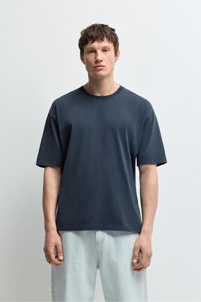 LEFTIES Soluk efektli t-shirt