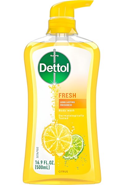 Dettol غسول الجسم المنعش المضاد للبكتيريا برائحة الحمضيات، 500 مل