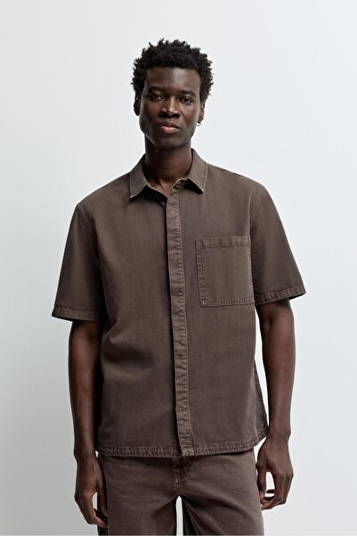 LEFTIES Boxy fit denim gömlek