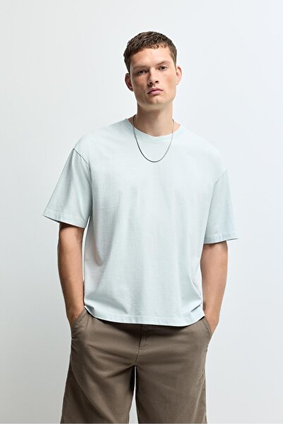 LEFTIES Soluk efektli t-shirt