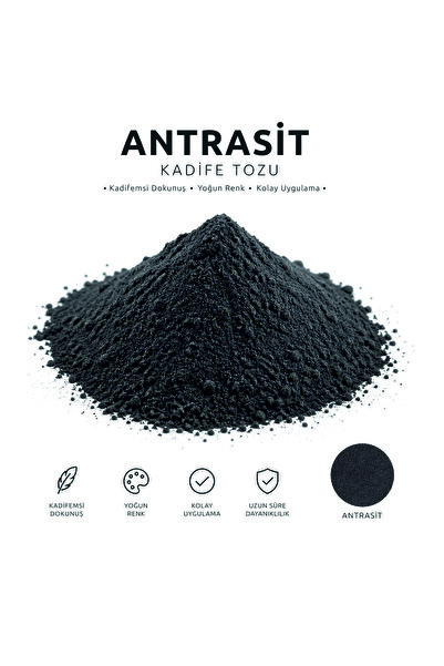 STENCİLTASARIM Stencil Tasarım Antrasit Kadife Tozu 20 gr (200ml) Velvet Powder