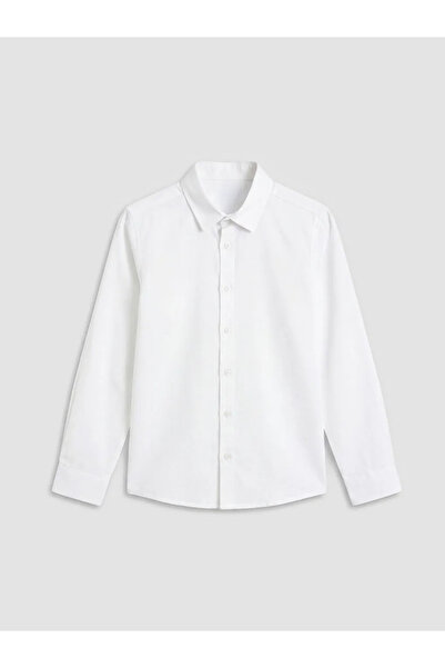 LC Waikiki White Boy's Poplin Shirt