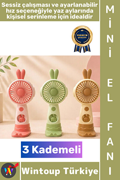 Wintoup #Vantilatör Seyahat Tipi Kompakt Taşınabilir Hafif Sessiz Çalışma Ev ...