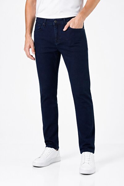 DYNAMO Ανδρικό παντελόνι τζιν με κυψελωτή πλέξη και κανονική εφαρμογή BGL-ST0...