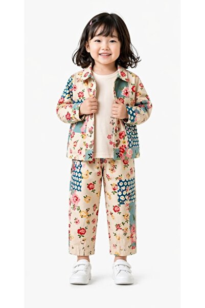 nk kids Limi Baby Girl & Children's Summer Soft Texture Linen Jacket Pants Th...