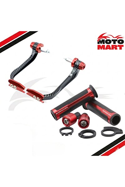 motomart+ Benelli Panarea 125 Elcik Ve Manet Koruma Set-Kırmızı-Ma16312