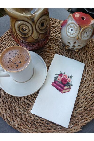 Bymarydesing مناديل ورقية مزخرفة بنمط كتاب الورد العتيق - مناديل ورقية مزخرفة...