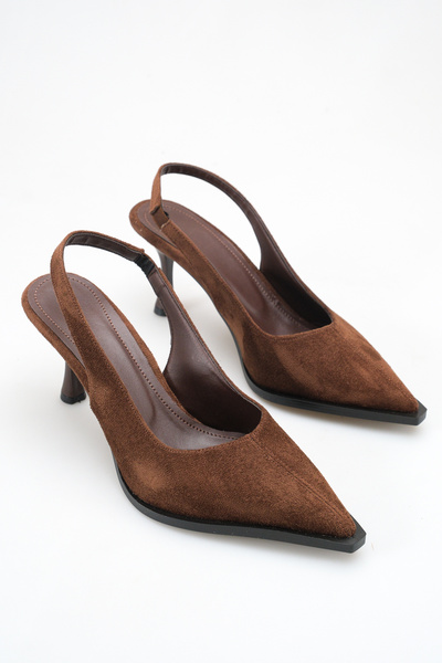 yıldızpark Thin Heel Brown Sitileto Women's Shoes