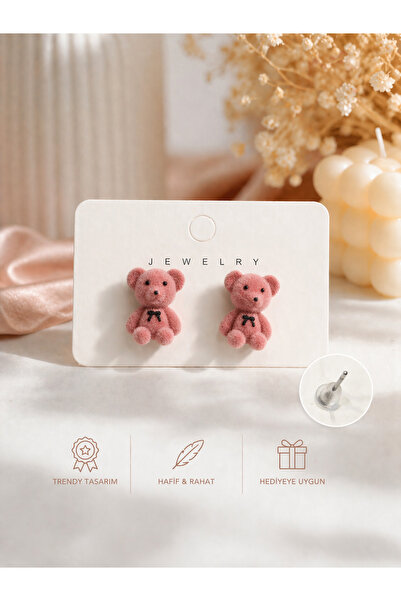 Moonbelle Girl's Teddy Bear Earrings
