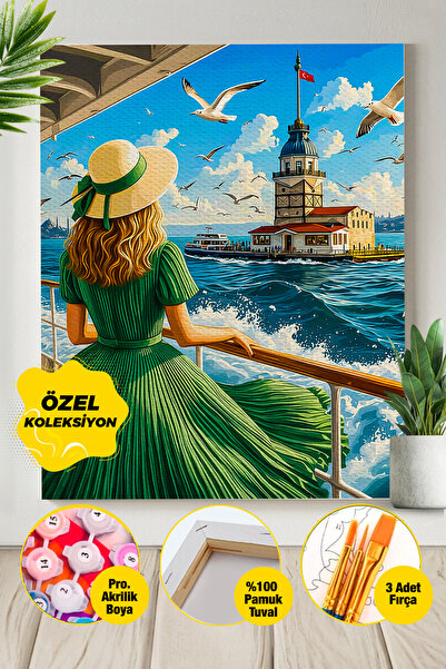 Picasso World Hobby Art Kız Kulesine Fısıldanan Veda Sayılarla Boyama Numaral...