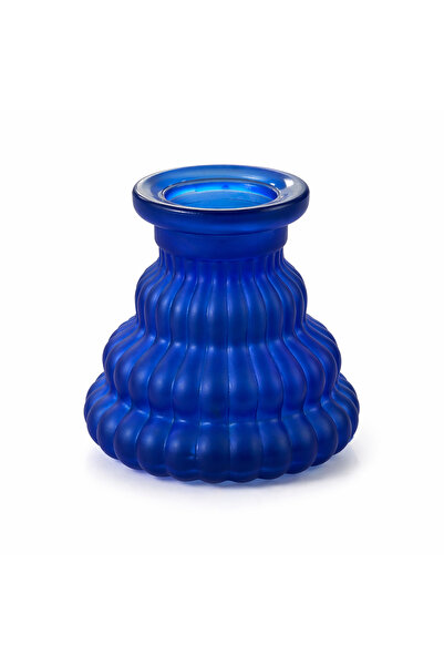 Han Tobacco Mavi Mini Nargile Camı 10 cm | Kalın Cam Gövde | Kompakt Boy | Tü...