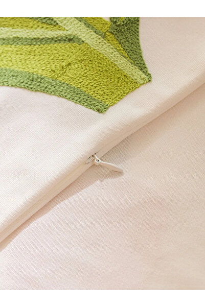 LC Waikiki Κάλυμμα μαξιλαριού εκρού με φλοράλ σχέδιο 45x45 εκ.