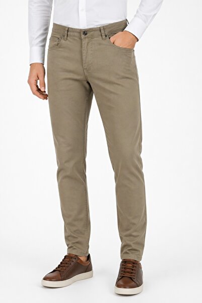 DYNAMO Ανδρικό παντελόνι καμβά με 5 τσέπες σε κανονική γραμμή BGL-ST05362