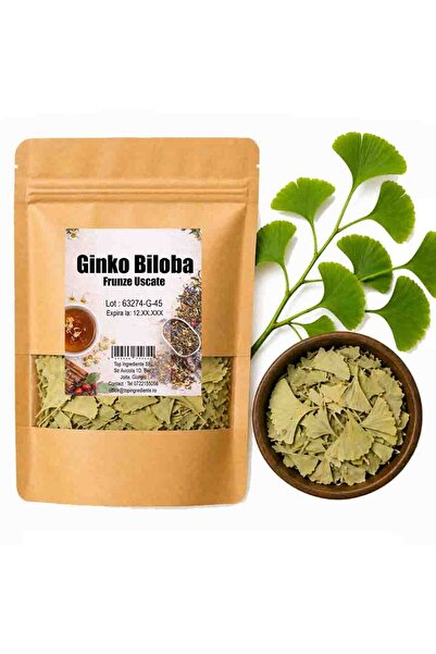 Top Ingrediente Ceai Gingko Biloba (frunze) - 200g- Sustinerea Memoriei si Ci...