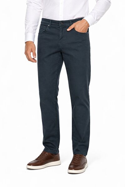 DYNAMO Ανδρικό παντελόνι καμβά με 5 τσέπες σε κανονική γραμμή BGL-ST05362