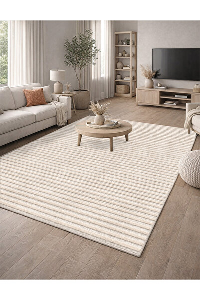 Lioara Home Modern Dijital Baskı Halı | Yıkanabilir Kaymaz Taban Salon & Yata...