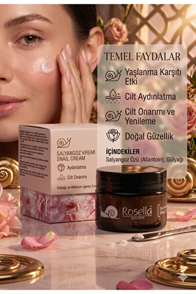 ROSELLA Gülsarayı Gül Özlü Salyangoz Kremi 50 ML