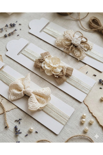 Baby Bakkal Σετ μπαντάνας για μωρά (3 τεμάχια) (Για μωρά από 0 έως 12 μηνών)