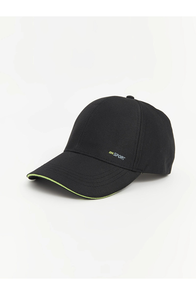 LC Waikiki Lcw Accessories Black Embroidered Men's Cap Hat