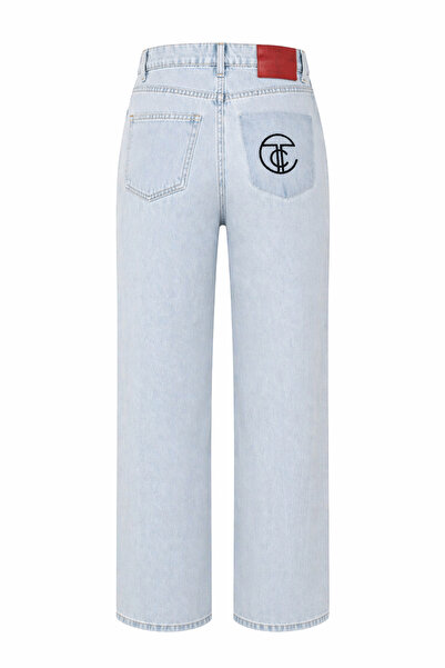 HAZELANNA Παγωμένο μπλε τζιν με λεπτομέρεια στην πίσω τσέπη