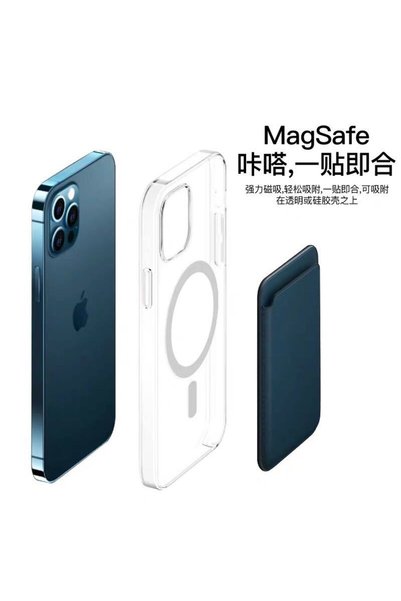 WANNACASE حامل بطاقات مغناطيسي من Magsafe، حامل بطاقات جلدي متوافق مع جميع الهواتف الذكية من Magsafe، جودة عالية