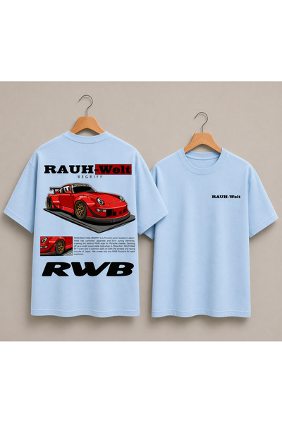 VODEXA Μπλουζάκι Unisex Oversize RAUH με στάμπα, 100% βαμβακερό, άνετη εφαρμογή