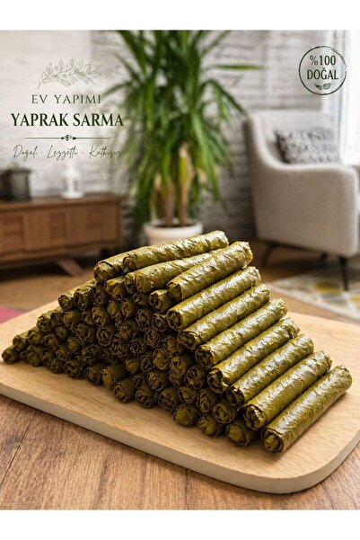 Mandarin gıda Zeytinyağlı Yaprak sarma ince sarım pişmemiş 1 kg