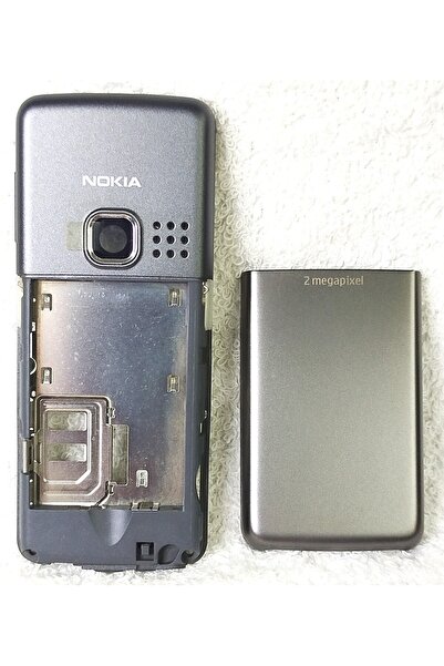 Nokia 6300 Orijinal Arka Kasa Batarya Pil Kapağı Gri