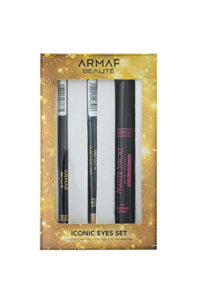 Armaf Beaute Mascara and Eyeliner and Eyeliner Pencil 3 Pieces