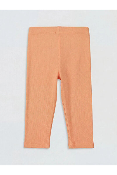 LC Waikiki Εκρού Φλοράλ Κοριτσίστικο Καλσόν με Ραβδώσεις, Σετ 2 τεμαχίων