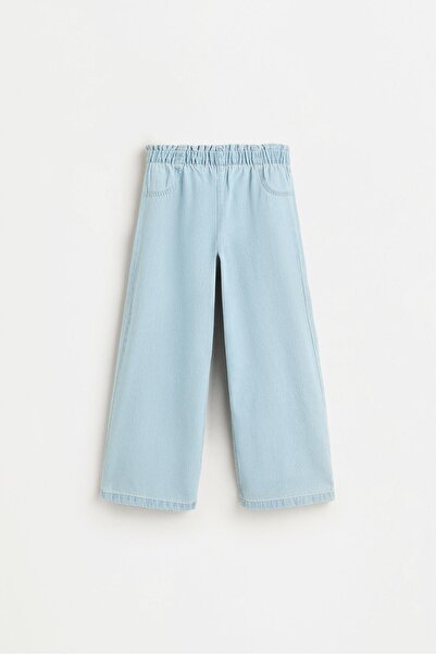 LEFTIES Lastikli belli geniş paça jean