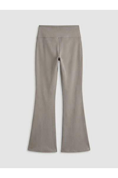 LC Waikiki Πράσινο γυναικείο αθλητικό κολάν με ελαστική μέση και φαρδιά μπατζ...